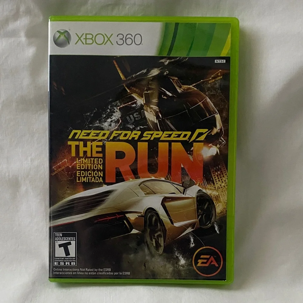 Microsoft Xbox 360 Game - Need for Speed: The Run - (BIN 5)